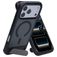 Mobiparts Hardcover iPhone 17 Pro Max MagSafe Hoesje Hardcase Backcover met Standaard - Satin Black