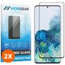 Mobigear Curved Samsung Galaxy S20 Plus Glazen Screenprotector - Case Friendly - Zwart (2-Pack)