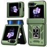 Mobigear Armor ring Samsung Galaxy Z Flip 6 Hoesje Hardcase Backcover Shockproof met Ringhouder - Groen