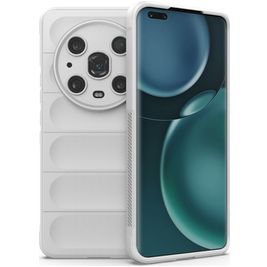 Mobigear Bumpy HONOR Magic 4 Pro Hoesje Flexibel TPU Backcover - Wit