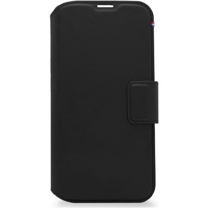 Decoded Detachable Wallet iPhone 14 Plus Hoesje Echt Leer Uitneembare 2in1 Bookcase Portemonnee - Zwart