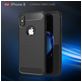Mobigear Brushed Slim iPhone XR Hoesje Flexibel TPU Backcover - Marineblauw