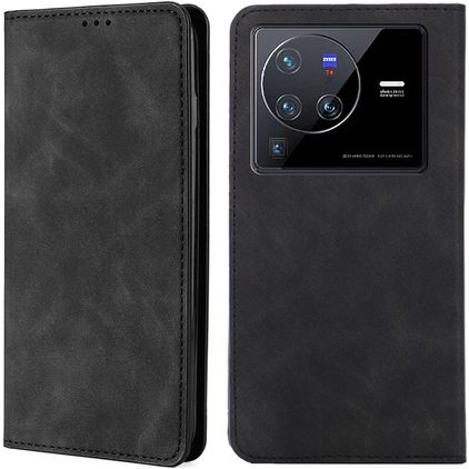 Mobigear Retro Slim Vivo X80 Pro Hoesje Bookcase Portemonnee - Zwart