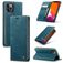 CaseMe 013 iPhone 12 Pro Max Hoesje Bookcase Portemonnee - Blauw