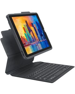 ZAGG Pro Keys iPad 11 (2025) Hoes QWERTY Bluetooth Toetsenbord Bookcase + Stylus Houder - Zwart