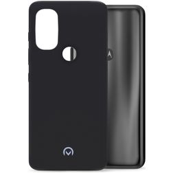 Mobilize Rubber Gelly Motorola Moto G71 5G Hoesje Flexibel TPU Backcover - Matt Black