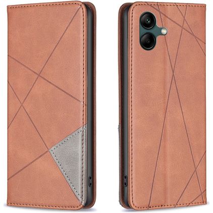 Mobigear Rhombus slim Samsung Galaxy A05 Hoesje Bookcase - Bruin