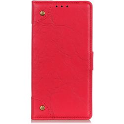 Mobigear Ranch Motorola Moto G9 Play Hoesje Bookcase Portemonnee - Rood