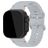 Mobilize Buckle Siliconen Apple Watch Bandje Gespsluiting - 42/41/40/38 mm - Grijs