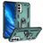 Mobigear Armor Ring Samsung Galaxy M23 Hoesje Hardcase Backcover Shockproof met Ringhouder - Groen