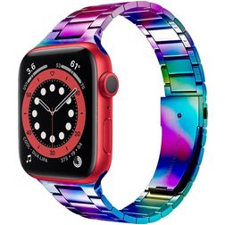 Mobigear Lissabon Stalen Apple Watch Bandje Vouwsluiting - 42/41/40/38 mm
