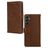 Mobilize Wallet Samsung Galaxy A15 Hoesje Echt Leer Bookcase Portemonnee - Bruin