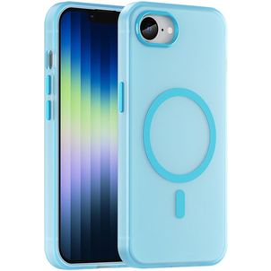 Mobigear Shockproof iPhone 16e MagSafe Hoesje Hardcase Backcover - Blauw