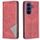 Mobigear Rhombus Slim Samsung Galaxy A37 Hoesje Bookcase - Rood