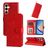 Mobigear Sunflower Samsung Galaxy A35 Hoesje Bookcase Portemonnee - Rood