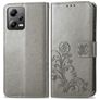 Mobigear Clover POCO X5 Hoesje Bookcase Portemonnee - Grijs