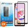 Mobigear Premium LG K51s Glazen Screenprotector - Case Friendly - Zwart (2-Pack)