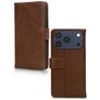Mobilize Wallet iPhone 17 Pro Hoesje Echt Leer Bookcase Portemonnee - Bruin