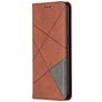 Mobigear Rhombus Slim OPPO Reno 4 Hoesje Bookcase - Bruin