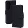 Mobiparts Wallet Samsung Galaxy S26 MagSafe Hoesje Echt Leer Bookcase Portemonnee - Zwart