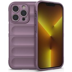 Mobigear Bumpy iPhone 14 Pro Hoesje Flexibel TPU Backcover - Paars