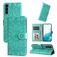 Mobigear Sunflower Samsung Galaxy S23 Hoesje Bookcase Portemonnee - Groen