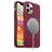 Mobigear Rubber Touch iPhone 12 Pro Siliconen MagSafe Hoesje Backcover - Bordeaux Rood
