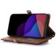 Mobigear Zipper iPhone 14 Hoesje Bookcase Portemonnee - Bruin