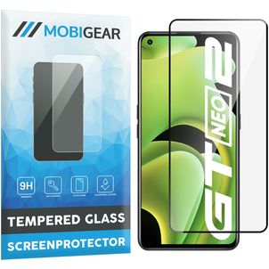 Mobigear Premium Realme GT Neo2 Glazen Screenprotector - Case Friendly - Zwart