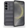 Mobigear Bumpy Samsung Galaxy S25 Hoesje Flexibel TPU Backcover - Grijs