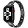 Mobigear Prague Stalen Apple Watch Bandje Vouwsluiting - 42/41/40/38 mm - Zwart