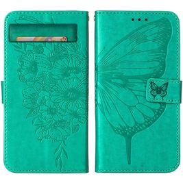 Mobigear Butterfly Google Pixel 7a Hoesje Bookcase Portemonnee - Groen