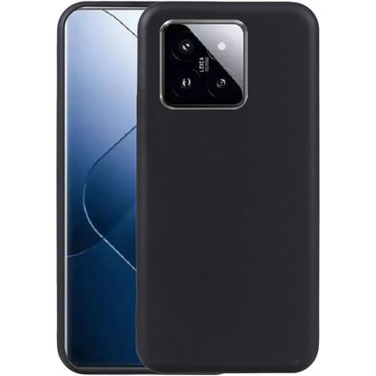 Mobigear Basics Xiaomi 15 Pro Hoesje Flexibel TPU Backcover - Zwart