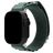 Mobilize Alpine Nylon Apple Watch Bandje Gespsluiting - 49/46/45/44 mm - Groen