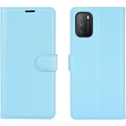Mobigear Classic POCO M3 Hoesje Bookcase Portemonnee - Blauw