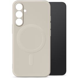 My Style Protective Flex Samsung Galaxy S25 Plus MagSafe Hoesje Flexibel TPU Backcover - Antique White