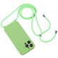 Mobigear Lanyard iPhone 14 Pro Siliconen Hoesje met koord - Groen