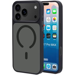 Mobiparts Hardcover iPhone 17 Pro Max MagSafe Hoesje Hardcase Backcover - Satin Black