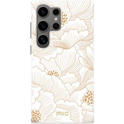 MIO Samsung Galaxy S24 Ultra MagSafe Hoesje Hardcase Backcover - White Roses