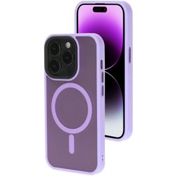 Mobiparts Hardcover iPhone 14 Pro MagSafe Hoesje Hardcase Backcover - Satin Lila