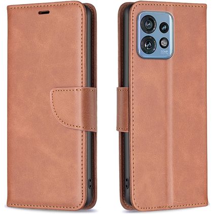 Mobigear Excellent Motorola Edge 40 Pro Hoesje Bookcase Portemonnee - Bruin