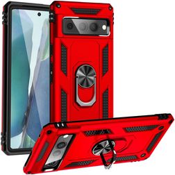 Mobigear Armor Ring Google Pixel 7 Pro Hoesje Hardcase Backcover Shockproof met Ringhouder - Rood