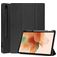 Mobigear Tri-Fold Gel Samsung Galaxy Tab S7 FE Hoes TPU,Kunstleer Bookcase + Stylus Houder - Zwart