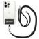 Mobigear Nylon Lanyard Universeel Telefoonkoord Verstelbaar - Zwart