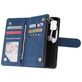 Mobigear Zipper Samsung Galaxy A41 Hoesje Bookcase Portemonnee - Blauw
