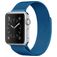 Mobigear Color Loop Milanese Apple Watch Bandje Magneetsluiting - 42/41/40/38 mm - Donkerblauw