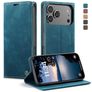 Caseme 013 iPhone 17 Pro Max Hoesje Bookcase Portemonnee - Blauw