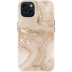 MIO iPhone 15 MagSafe Hoesje Hardcase Backcover - Gold Marble