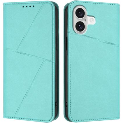 Mobigear Frosted Flip iPhone 17 Hoesje Bookcase Portemonnee - Blauw