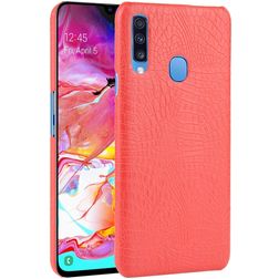 Mobigear Croco Samsung Galaxy A20s Hoesje Hardcase Backcover - Rood